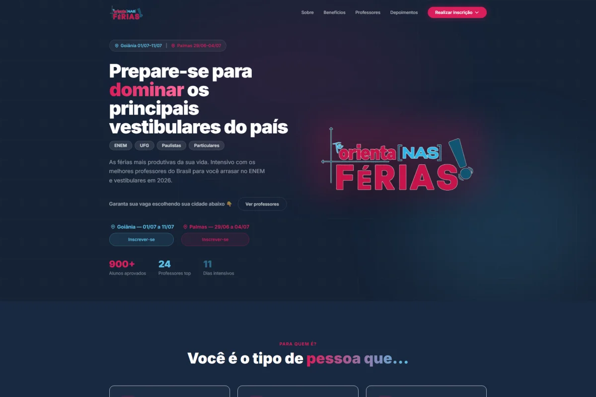 Te Orienta nas Férias